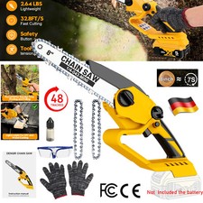 8 Zoll Mini Akku Kettensäge Bürstenloser Handkettensäge für Dewalt 20V Akku DE