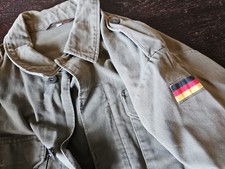 Vintage Bundeswehr Deutschland Feldjacke dickes Hemd Gr. 4 olivgrün
