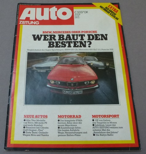 Auto zeitung 1978 bmw 635 - zeitung,