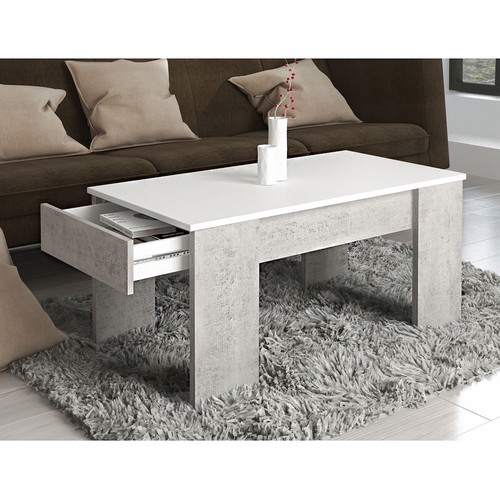 Couchtisch genua betonoptik - couchtisch,