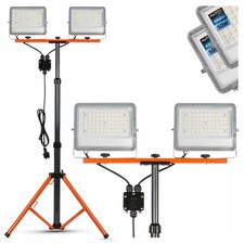 LED Baustrahler Stativ 2x50W
