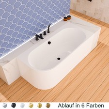 halb freistehende Badewanne