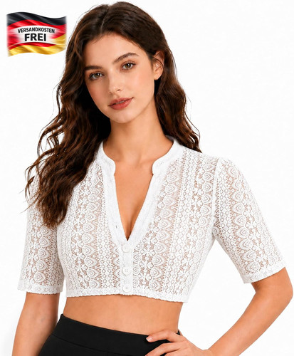 Damen dirndl bluse spitze - bluse,