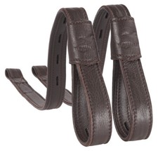 Equinate Slimline Mono Steigbügelriemen Ghost braun schwarz 60cm 70cm 80cm Leder