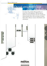 Studer ReVox Prospekt Katalog Multiroom Eception Elegance Bass V 219 209 WandFb