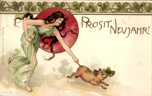 Jugendstil litho frau - jugendstil,