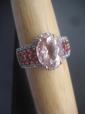 Schmuck Ring  Morganit mit
