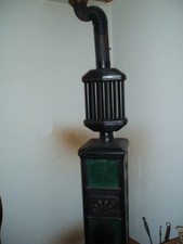 Kachelofen RIGI IV 1990er Jahre grün/Gußeisen (Abholung)