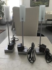 IKEA Tischleuchten Klasbo (gebraucht) Silber / Glasschirm (Inkl. Leuchtmittel)