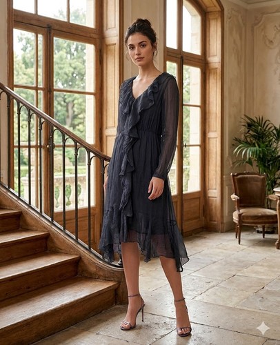 Kleid seide seidenkleid italy - seide,