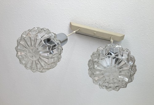 Lampe aus ddr pressglas pendel - ddr,