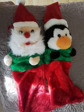 Nikolausstiefel mit Figurenkopf/3 Taschen/4 kleine Stiefel - gebraucht 