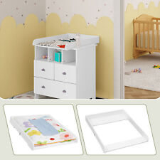 WOLTU Wickeltischaufsatz Trennfach Wickeltisch für Kommode Babybett #3447