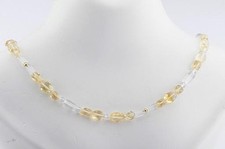 Citrin Bergkristall Kette