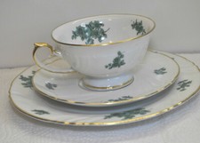altes  Kaffeegedeck  Thomas Bavaria - Blumen Grün
