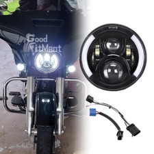 7" Scheinwerfer LED Blinker Abblendlicht Fernlicht DOT für Harley Street Glide