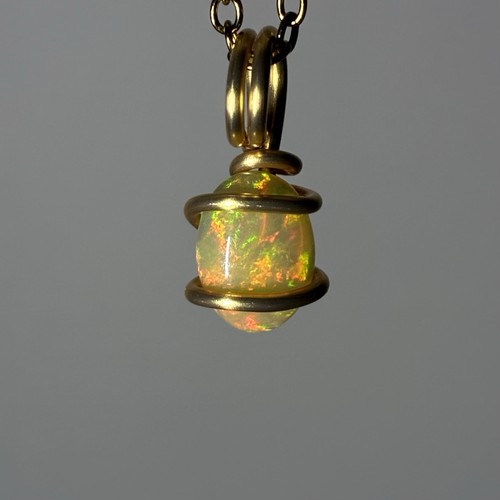 Halskette mit welo opal - halskette,