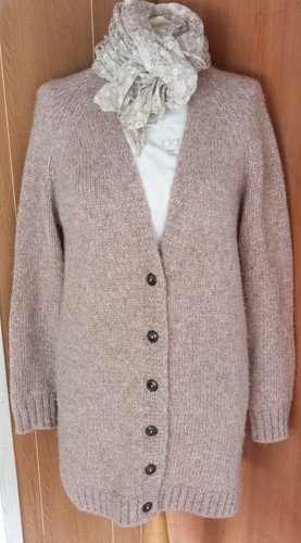 Closed strickjacke alpaka rose - strickjacke,