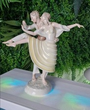Art Deco Hutschenreuther Porzellanfigur Meisterpaar Tanz-Paar Carl Werner