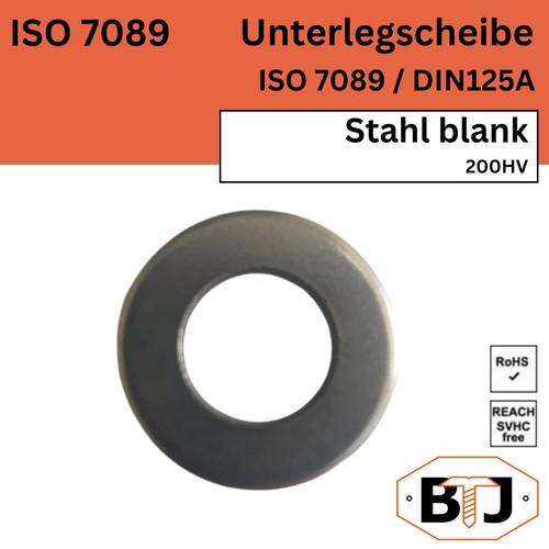 Unterlegscheiben iso7089 hv200 - unterlegscheiben,