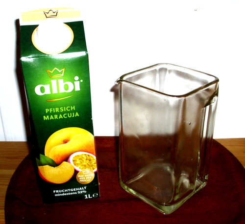 Kubus glas behälter - glas, krug