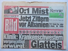 Bild Zeitung vom 17.11.1983, Claudia Zielinsky, Barbara Benton, Uschi Buchfellne