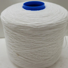 Wolle NaturGarn Stricken & häkeln|Kone 100% baumwolle  weiss 1kg reinweiss 4000m