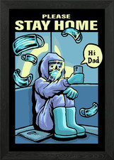 Arzt gerahmtes Wandbild Poster