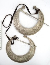 Neuer Preis!!!Antike Silber Gewand Fibel Berber Schmuck, massiv Silber, Tunesien