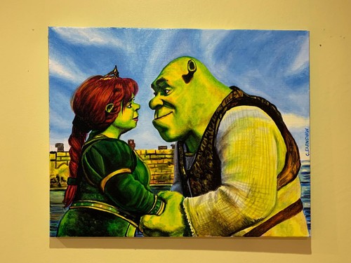 Shrek fiona gemälde - shrek,