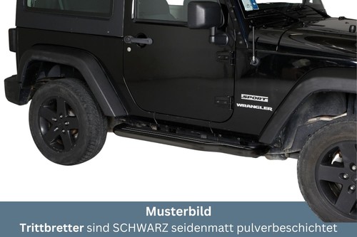 Trittbretter schwarz für jeep - schwarz,