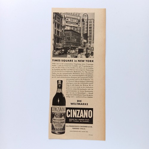1951 cinzano times square - cinzano,