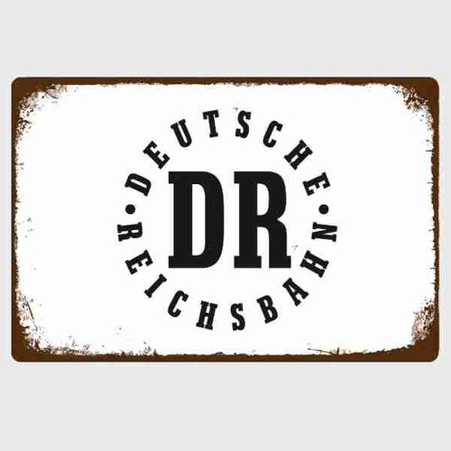 Blechschild deutsche - dr,
