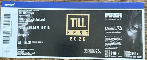 Konzertkarten für tillfest - für,