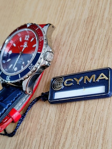 Vintage cyma diver pepsi bezel - diver,