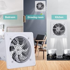 Abluftventilator Ø200mm, 8 Zoll Rohrventilator Wandventilator Lüfter Badlüfter