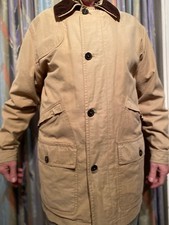 Klassischer englischer Herrenmantel Wellington of Bilmore, Gr. 50, sandfarben.