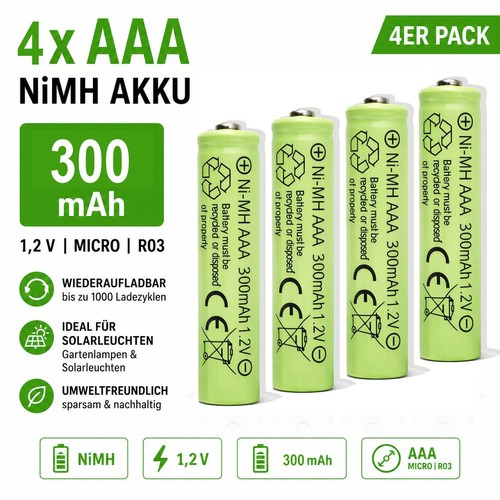 Aaa nimh 300 mah - 4x,