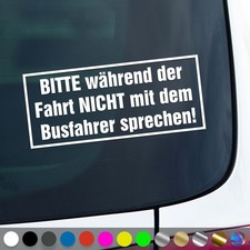 Busfahrer Aufkleber Während