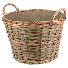 UNUS® Korb  Weidenkorb Wäschekorb Kaminholzkorb Wäschekorb Dekokorb Weide