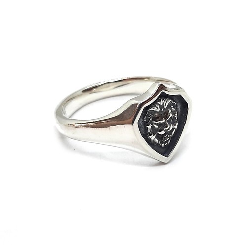 925 silber herrenring löwe - silber,