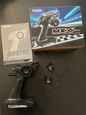 Sanwa MX-6 mit zwei Empfängern, Originalkarton, Bedienungsanleitung und Akkus