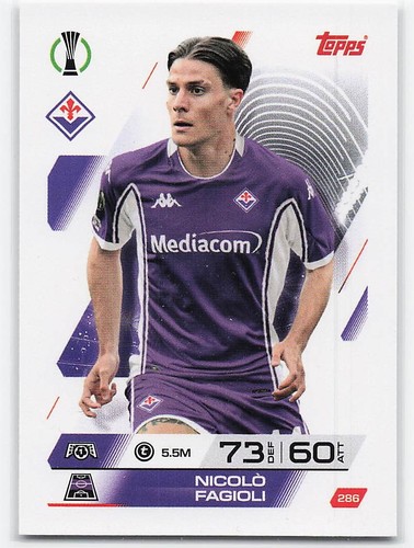 Nicolò fagioli topps match - nicolò,