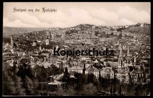 Alte postkarte stuttgart - alte, von