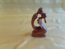 Skulptur liebendes Paar 15 cm Holzfigur Holzskulptur Pärche