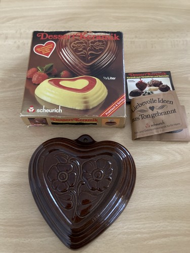 Dessert keramik herz form - herz,
