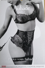 AUBADE KALENDER 2020, doppelt, Sammlerstück, Paris, Dessous