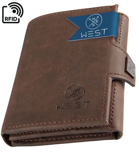 West premium slim wallet - west,