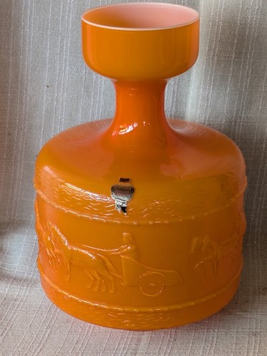 70er jahre retro glas vase - 70er,