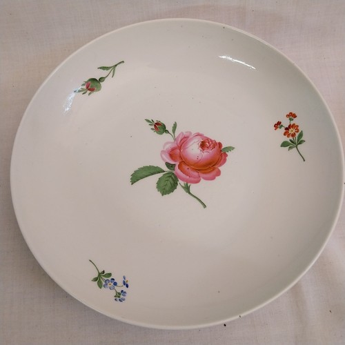 Meissen rote rose - rose, runde